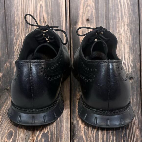Cole Haan ZeroGrand Black Leather Wingtip Oxford Dress Shoes C20719 Mens Size 13 main image 7